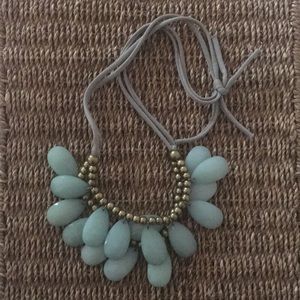 Anthropologie Statement Stormy Seas Necklace